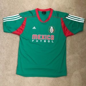 Adidas Mexico Futbol shirt boys large (14-16)